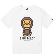 Bape dot baby milo tee. A Bathing Ape Kids Baby Milo Tee White End