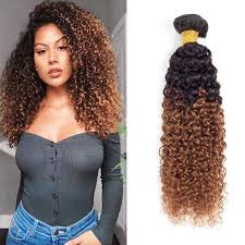 Sometimes if the curls are very small then maybe you should buy the one that is 4 inches long than your desired length. Amazon Com Ombre Kinky Curly Hair Bundle 1b 30 Brown Human Hair Brazilian Hair 8a Grade Soft Human Hair Extension 1pcs 100g 12 Inch Beauty