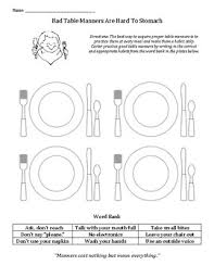 Table Manners Table Talk Respectful Appropriate Habits Eating