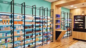 Wooden Wall Display Small Pharmacy Store Furniture Design 010 Retail Shop Interior Design Store Store Design Interior Furniture Store Design Store Layout