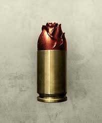 Bite The Bullet Rose Tattoo Rose Bullet Bullet Tattoo Guns Bullet