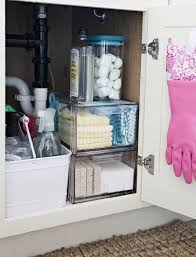 under the sink organization bathroom