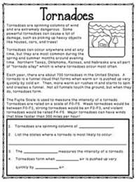 Book report forms, literature circles. Natural Disasters Science Unit Reading Passages And Activities Learning Lab Resources