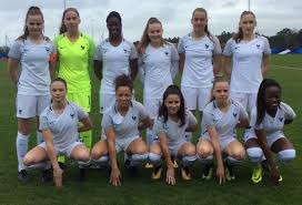 Official national team home jersey jr. Championnat D Europe U17 Tour Elite Les Bleuettes Freinees Par La Finlande 2 2