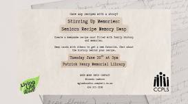Stirring Up Memories: Seniors Recipe Memory Swap