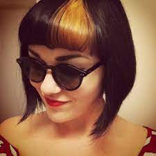 Dyed Bangs Tumblr Short Hair Styles Hair Styles Dyed Bangs