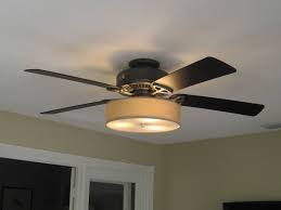 The emerson ceiling fan cf804sorb snugger low profile hugger ceiling fan is the best low profile ceiling fan because it is compatible with any of the lkglo series led light fixtures. Low Profile Linen Drum Shade Light Kit For Ceiling Fan S T Lighting Llc