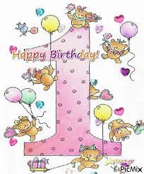 Happy 1st Birthday Pictures Photos And Images For Facebook Tumblr Pinterest And Twitter Happy Birthday Kids Birthday Wishes For Kids Happy First Birthday