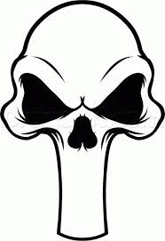 How To Draw A Punisher Skull Tattoo Step By Step Marvel Skulls Drawing Punisher Skull Punisher Skull Tattoo