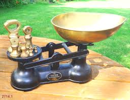 traditional black vintage salter