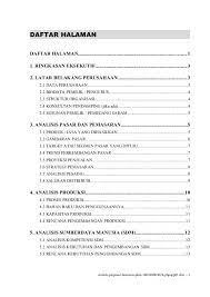 Contoh Proposal Usaha Atau Rencana Bisnis Proposal Sheet Music