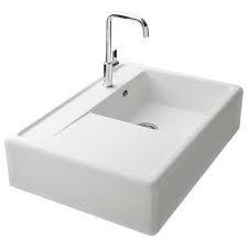 Evier Timbre D Office A Poser Kumbad Kiwi En Granit Blanc 1 Grand Bac 1 Egouttoir Pour La Cuisine Cuisissimo Evier Timbre Evier A Poser Granit Blanc