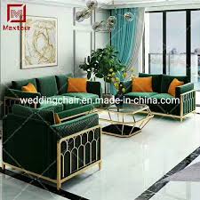 Design your perfect sofa by choosing your size, fabric or leather option, and leg color. China 2019 Home Design Green Color Metal Frame Sofa For Living Room China Living Room Sofa Single Seat Sofa