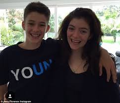 How many shirts will you buy at. Lorde Sends Heartfelt Message To Look Alike Brother Angelo On Their Birthday Daily Mail Online