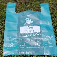 Organic Bio Cassava Biodegradable Eco Friendly Bags I Am Not Plastic Bag