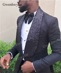 Make an impression in this season's take your tailoring game to the next level with boohooman's finest selection of men's suits and suit. Gwenhwyfar 2019 Unique Sequin Lapel Mens Suit 2 Pieces Customized Jacquard Wedding Groom Tuxedos Formal Groom Casual Party Suits Suits Aliexpress