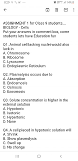 The function of the nuclear membrane in an animal cell is to hold the dna inside the nucleus in order to protect it from surrounding substances. Multiple Chice Questions Of Cells Maths Science Coaching Facebook