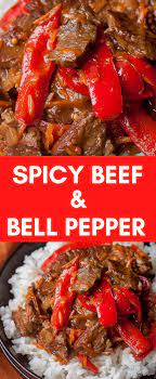 Spicy Beef Bell Pepper Beef Chunks Recipes Delicious Beef Recipe Beef Recipes Easy