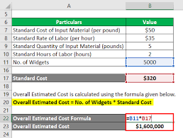 Standard deviation shows how the entire population from the selected area differs from the mean point of the selected values. Standard Cost Formula Examples With Excel Template