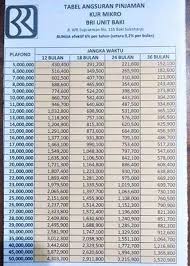 Namun bagi anda yang lebih tertarik melihat tabelnya terlebih dahulu sebelum mendatangi bank pun tidak masalah. 5 Tabel Angsuran Pinjaman Bri 50 Juta 2021 Syarat Biaya Bunga