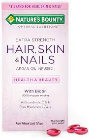 Jan 26, 2020 · vitamin h is the other name of biotin in the past. Amazon Com Extra Strength Hair Skin And Nails Vitamins By Nature S Bounty Optimal Solutions With Biotin And Vitamin B Supports Skin And Hair Health 150 Count Health Personal Care