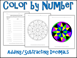 Worksheets are decimals work, multiplying decimals word problems, multiply the de. Adding And Subtracting Decimals Color By Number Teaching Resources