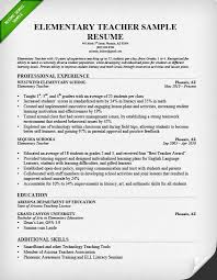 elementary education resume samples - April.onthemarch.co
