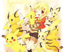 Pikachu pokémon serebii.net pokédex providing all details on moves, stats, abilities, evolution data and locations. Tatetsu Teto Pokemon Pichu Pikachu Raichu Wallpaper 51652 Yande Re