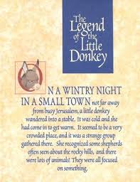 Donkey Legend Christmas Cards Christmas Poems Christmas Donkey Christian Christmas