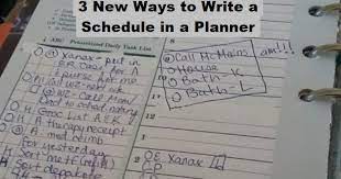 3 New Ways To Write A Schedule In A Planner Planner Daily Planner Writing