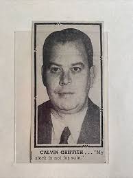 Calvin Griffith Washington Senators 1959 Sporting News Baseball Panel