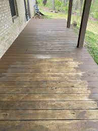 I recently built a 2 tone deck. Deck Stain Sherwin Williams Pine Cone Staining Deck Deck Brush Deck