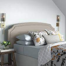 Combine a simple platform bed with a light wooden frame pair with ornate floral patterned bedding. French Provincial Headboard Wayfair