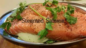 Lihat juga resep ikan salmon saos teriyaki tanpa minyak enak lainnya. Resep Ikan Salmon Kukus Steamed Salmon Youtube