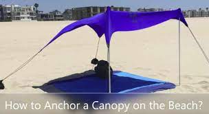 But any amount of wind can turn. How To Anchor A Canopy On The Beach Smartonlinelife