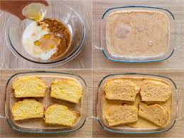 Quickly dip both sides of the bread in the egg/cream mixture and place on a wire rack set into a rimmed sheet pan. French Toast Recipe Video Natashaskitchen Com