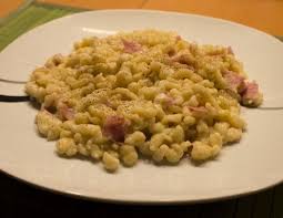 Schinkenrahmspatzle Rezept Rezept Spatzle Lebensmittel Essen Hauptspeise