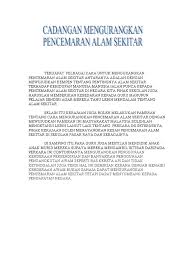 Kesan negatif yang disebabkan oleh sistem pengangkutan merupakan faktor terbesar yang menyebabkan pencemaran kesan negatif kenderaan bermotor terhadap alam sekitar. Terdapat Pelbagai Cara Untuk Mengurangkan Pence Mar An Alam Sekitar