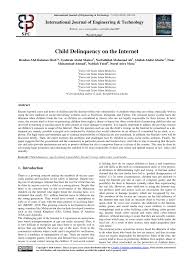 One is based on official reports to law enforcement. Pdf Child Delinquency On The Internet