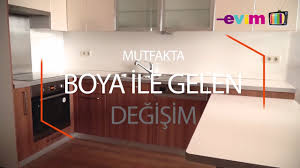 Mutfak dolabı boyama yenileme 175tl,cadence multisurface beyaz boya,mutfak yenileme cadence paint. Mutfakta Boya Ile Gelen Buyuk Degisim Evim