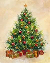 Novosti Christmas Tree Art Christmas Tree Cards Christmas Illustration