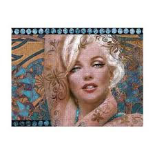 Theo's Marilyn 133 bw Jigsaw Puzzle by Theo Danella