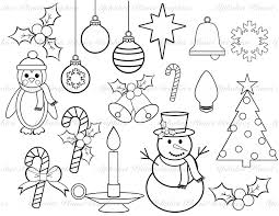 Christmas black and white clipart awesome coloring page net. Christmas Clip Art Free Black And White Jameslemingthon Blog