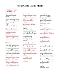 And this love has run out. Lagu Surat Cinta Untuk Starla Majas Lagu Surat Cinta Untuk Starla 1001 Contoh Majas Lagu Surat Cinta Untuk Starla Juga Memiliki Makna Yang Mendalam Jika Menurut Virgoun Lagu Tersebut