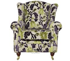 Thinking to have the chair and ottoman reupholstered anyway, this pilesgrove, nj couple decided to add some pattern into the room. 22 Gorgeous Printed Wing Back Chairs Home Design Lover