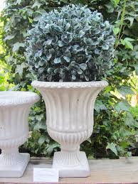 Vase terracotta garten vase dekoration pflanzer keramik amphore keramik topf. Amphore Antik Steinguss Beton Grau Weiss 20cm Deko Garten Landhausstil Shabby Vintage G Ambienteschmiede