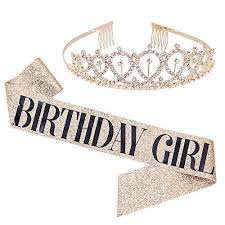 Birthday Queen Crown And Sash Birthday Girl Sash Rhinestone Tiara Kit Gold Glitter Birthday Gifts Birthday Sash For Women Birthday Pa In 2020 Birthday Sash Woman Birthday Party Glitter Birthday