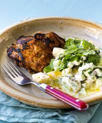 Tandoori Chicken With Raita By Nadia Lim Nadialim Com Tandoori Chicken Recipes Whole Food Recipes