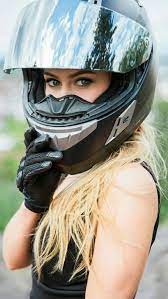 Pin By Shane L On Helmet Female Motorcycle Riders Cafe Racer Girl Biker Girl