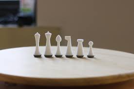 Would make an excellent gift for anyone who appreciates mid century and minimalist design. Danish Modern Chess Set 3dprinting